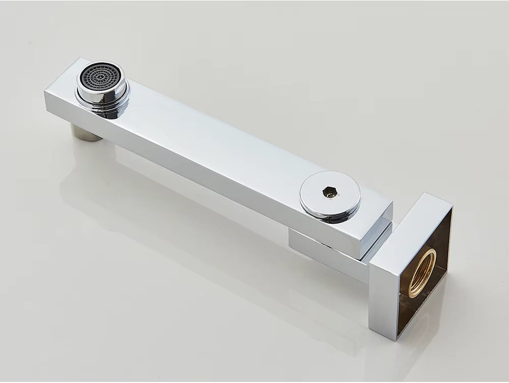 Ensemble de douche encastré, doré brossé ou nickel brossé